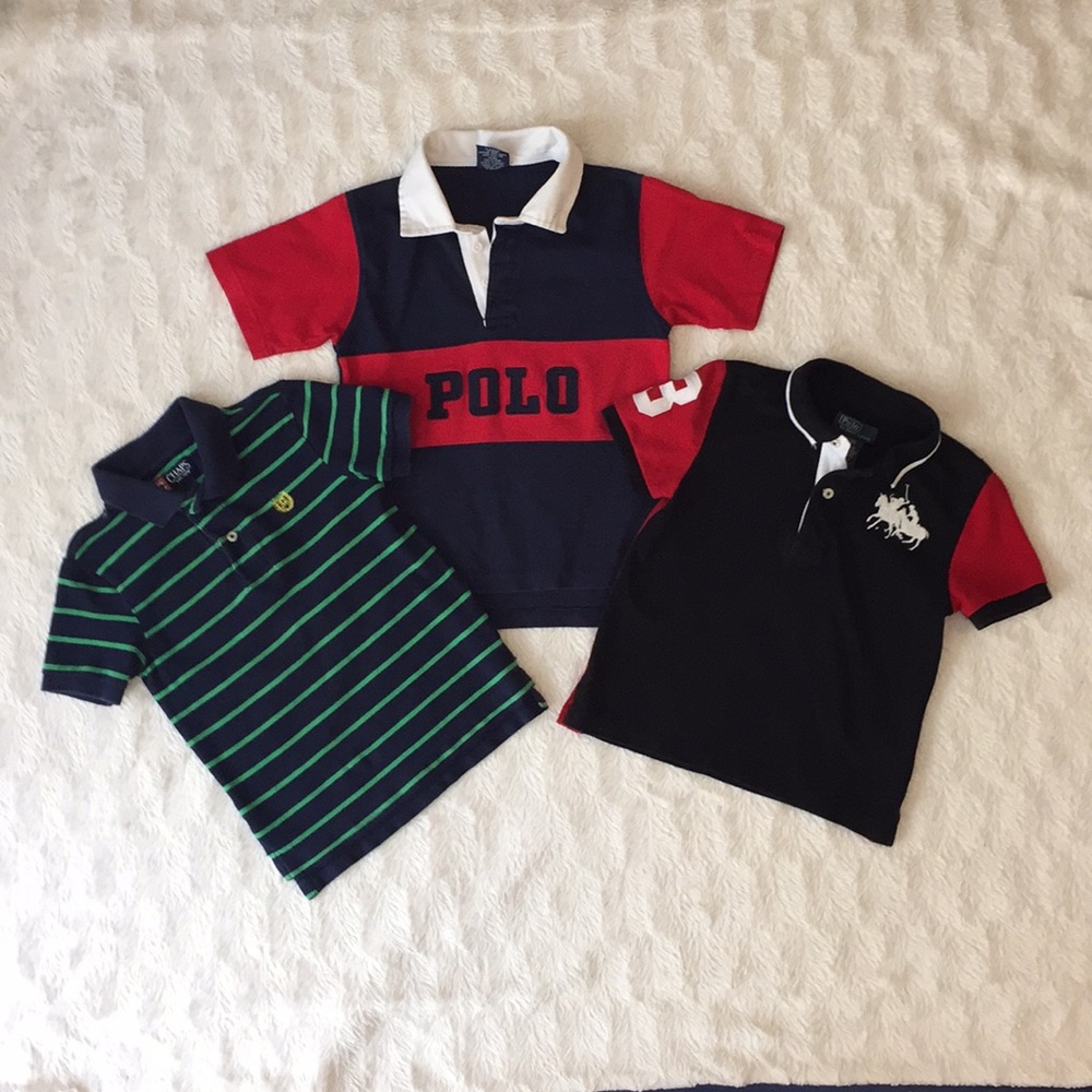 Boys 4T Polo Shirts Bundle! GUC!